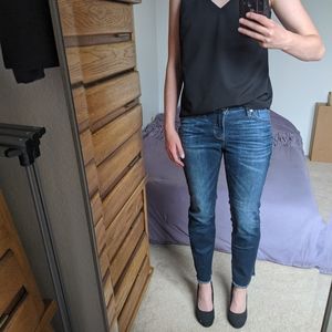 Dear John Cropped Low-Rise Straight Leg Jeans